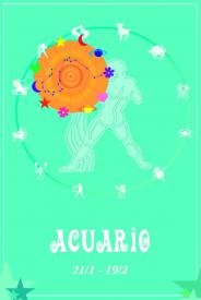 Acuario. Signos del zodíaco. Padilla, Emiliano